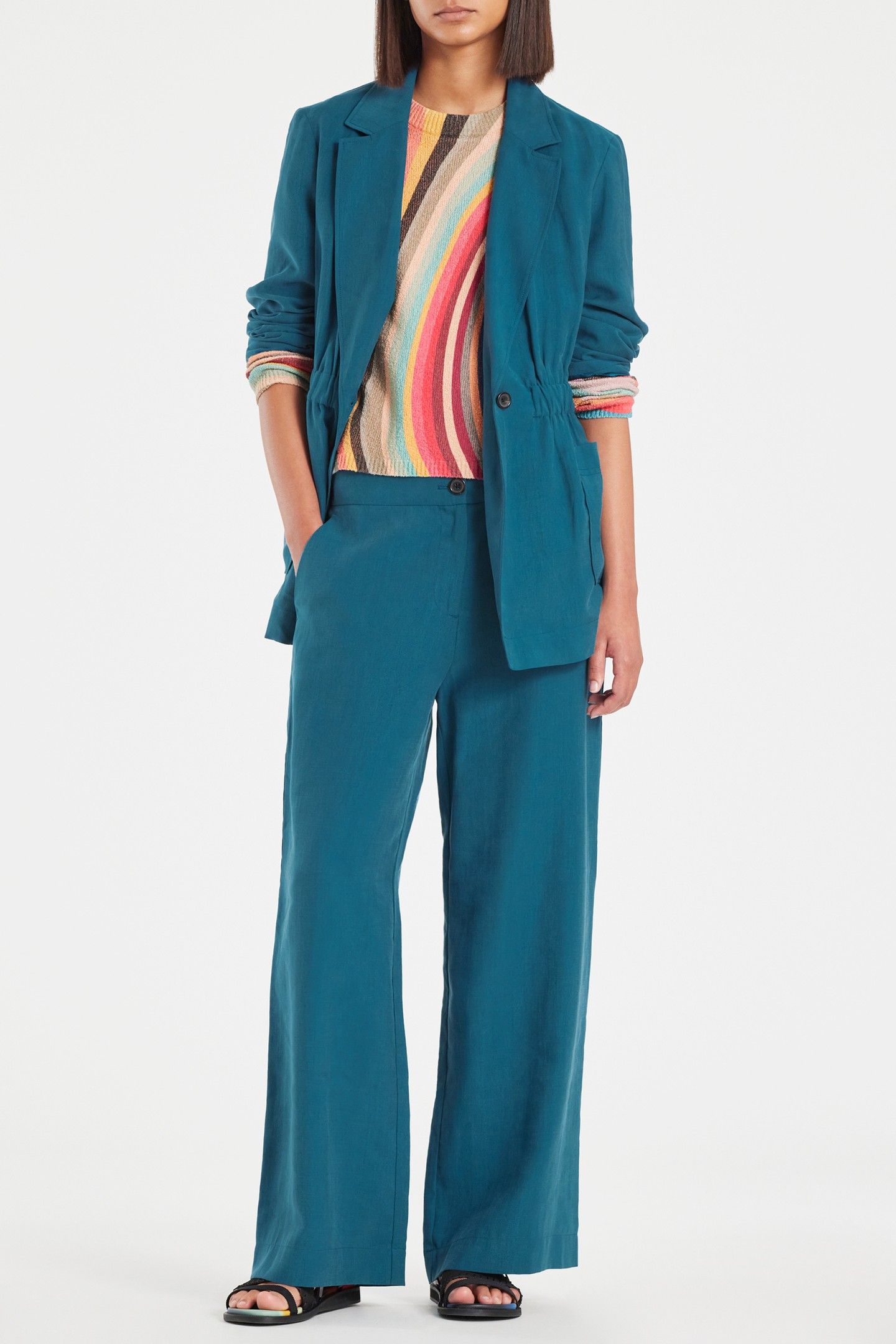 WOMENS CASUAL BLAZER INDIGO 3