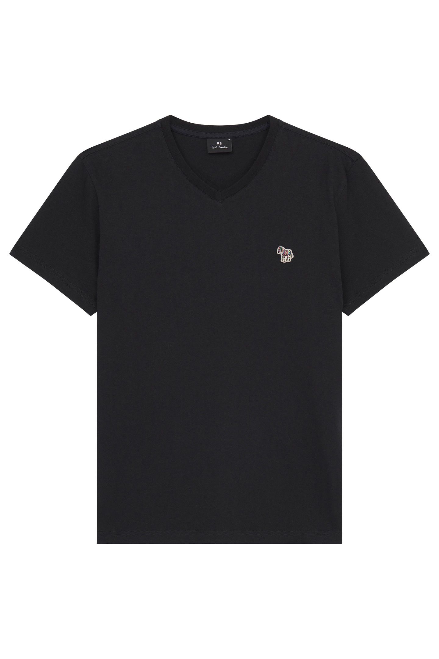 MENS SS VN TSHIRT ZEBRA BADGE BLACK 8