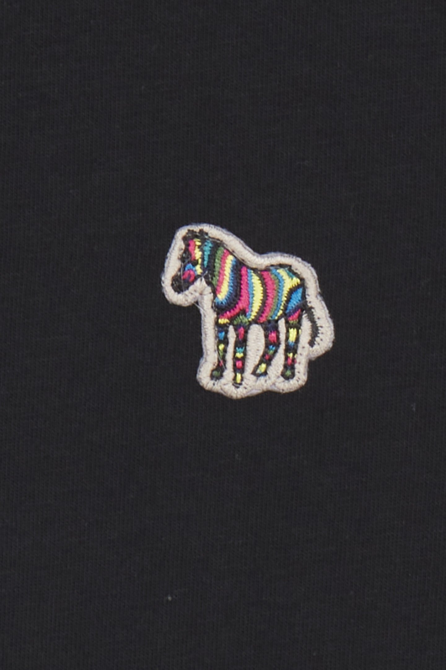 MENS SS VN TSHIRT ZEBRA BADGE BLACK 9