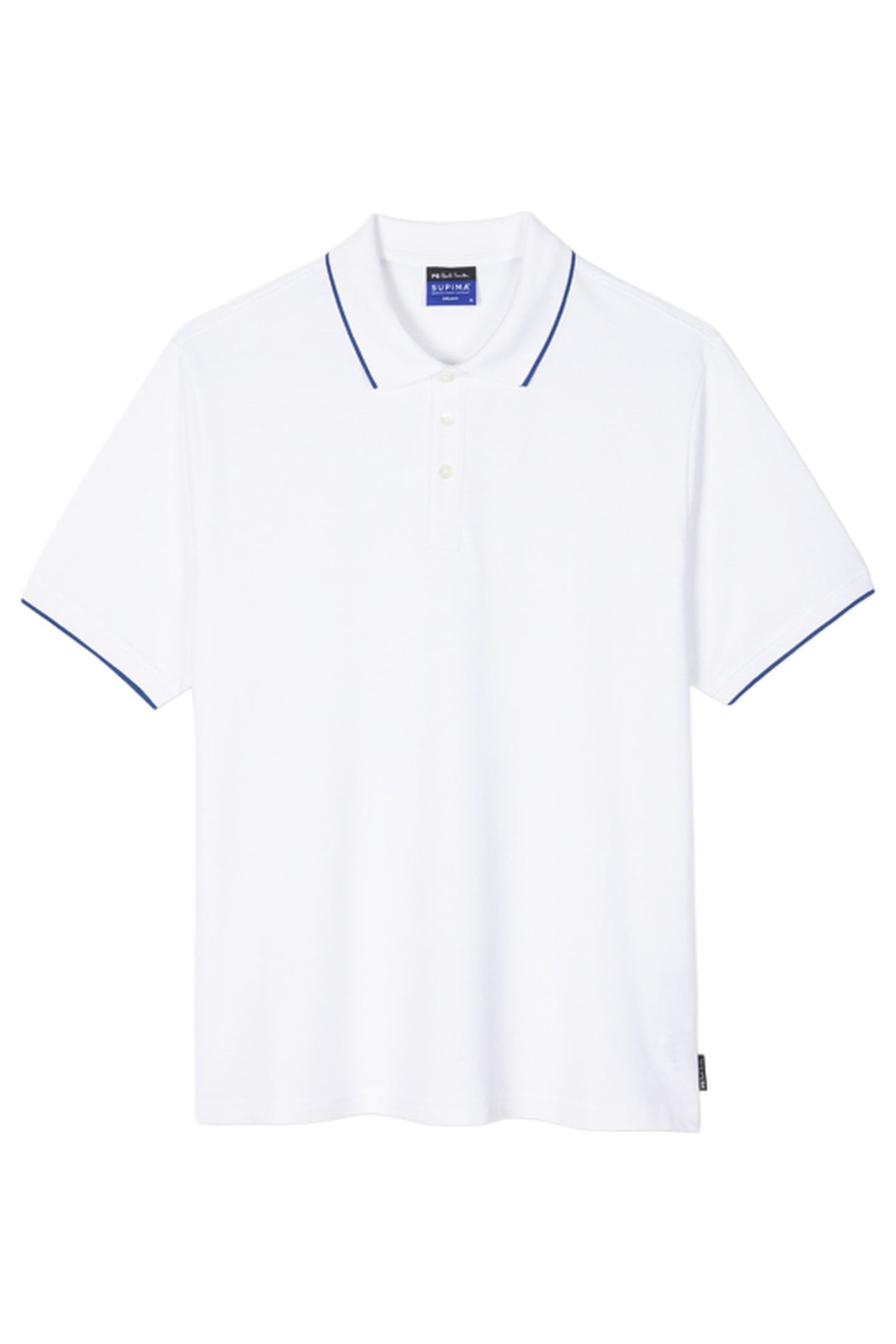 MENS REG FIT SS POLO SHIRT WHITE 3