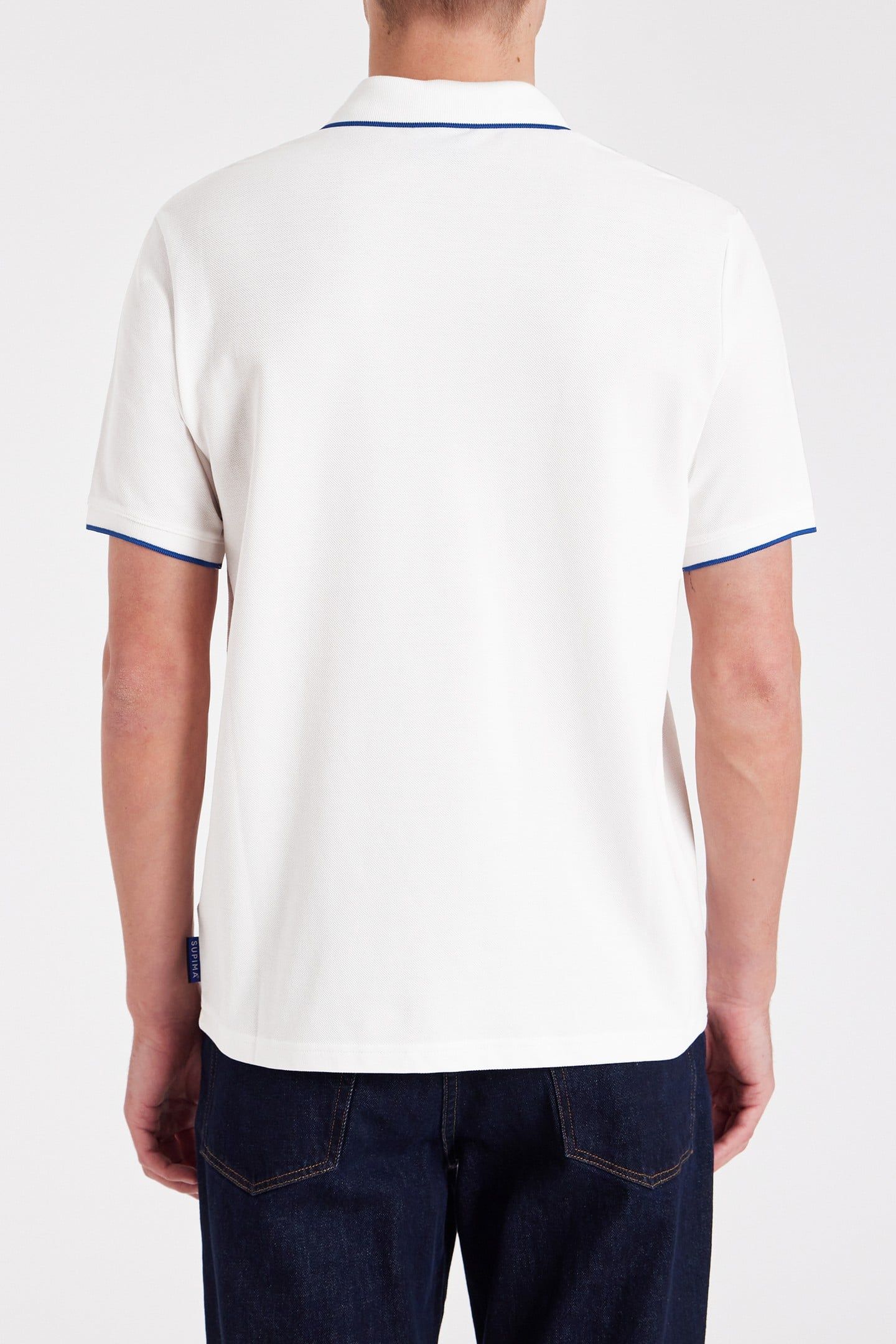 MENS REG FIT SS POLO SHIRT WHITE 2