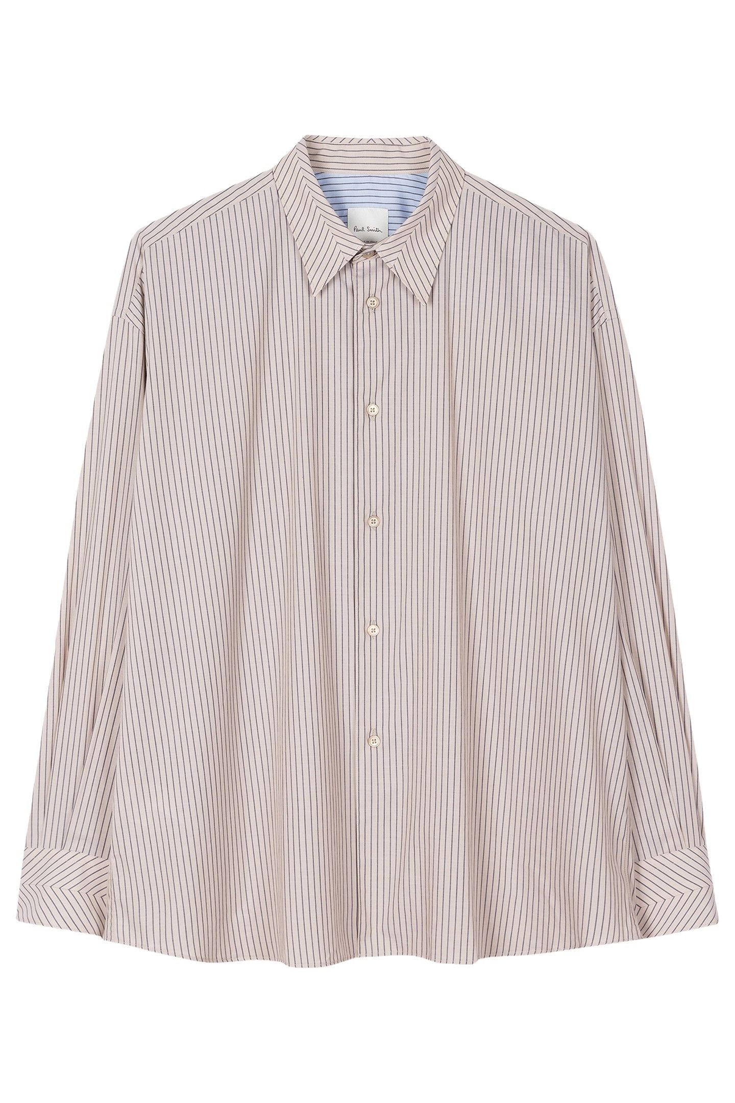 MENS S/C OVERSIZED SHIRT LIGHT BEIGE 5