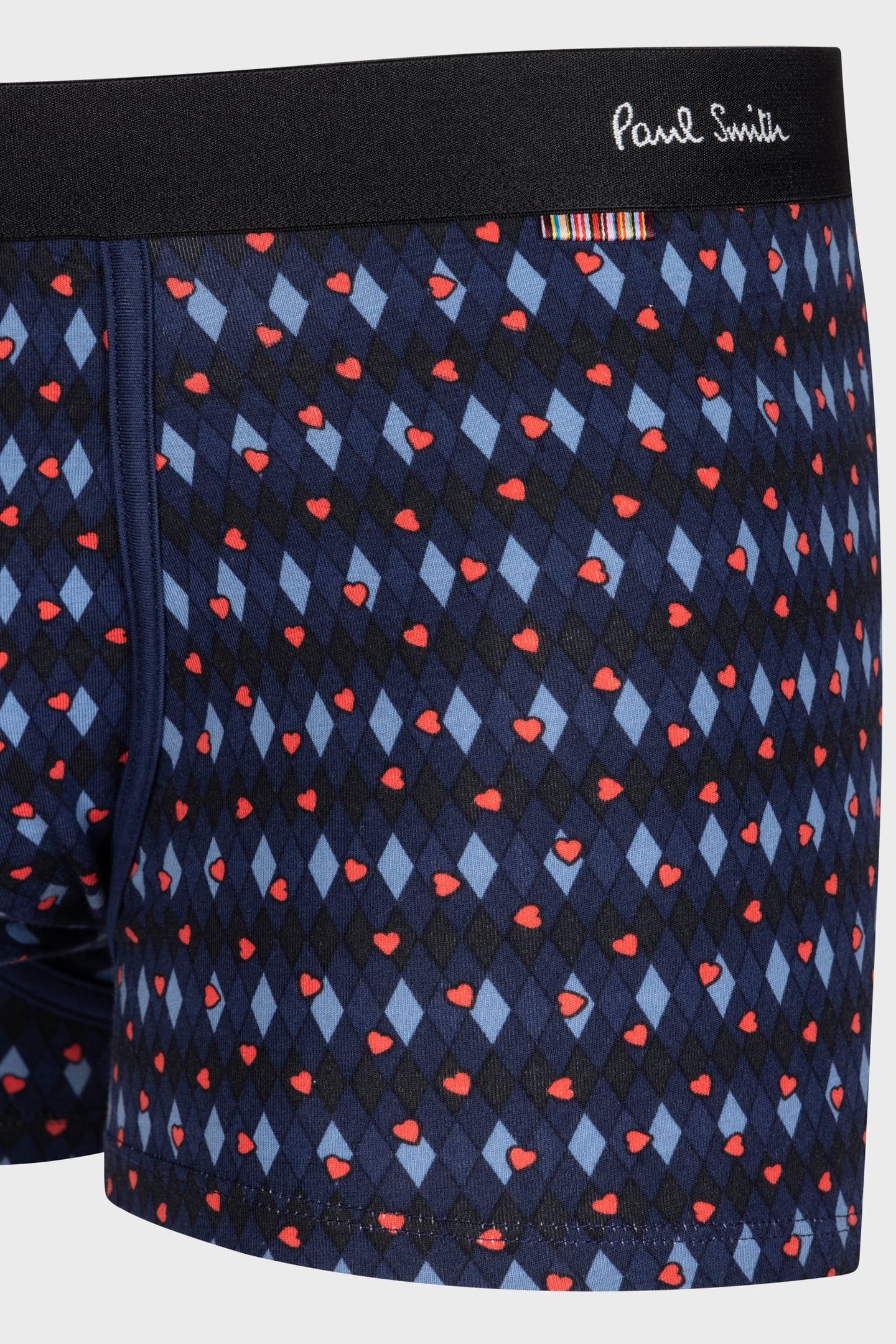 MEN TRUNK ARGYLE HEARTS NAVY 3