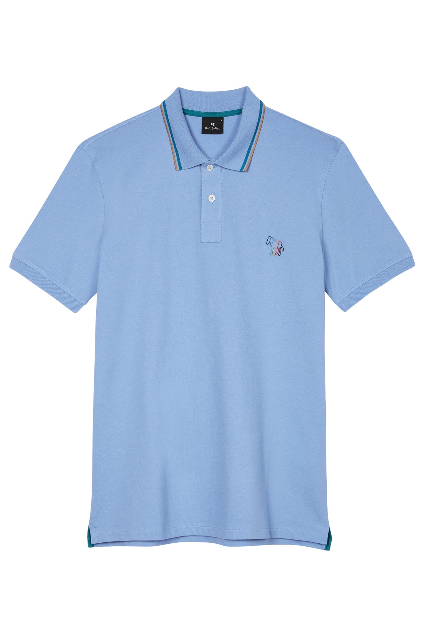 MENS REG FIT POLO ZEB EMB COBALT BLUE 1
