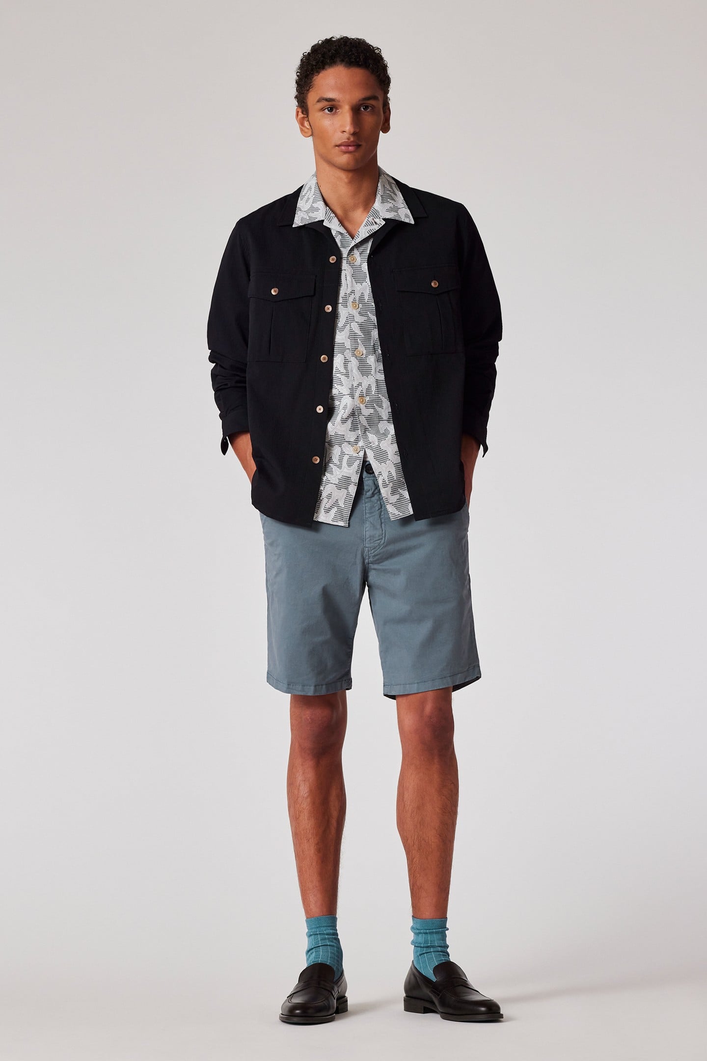 MENS LS UTILITY SHIRT BLACK 4