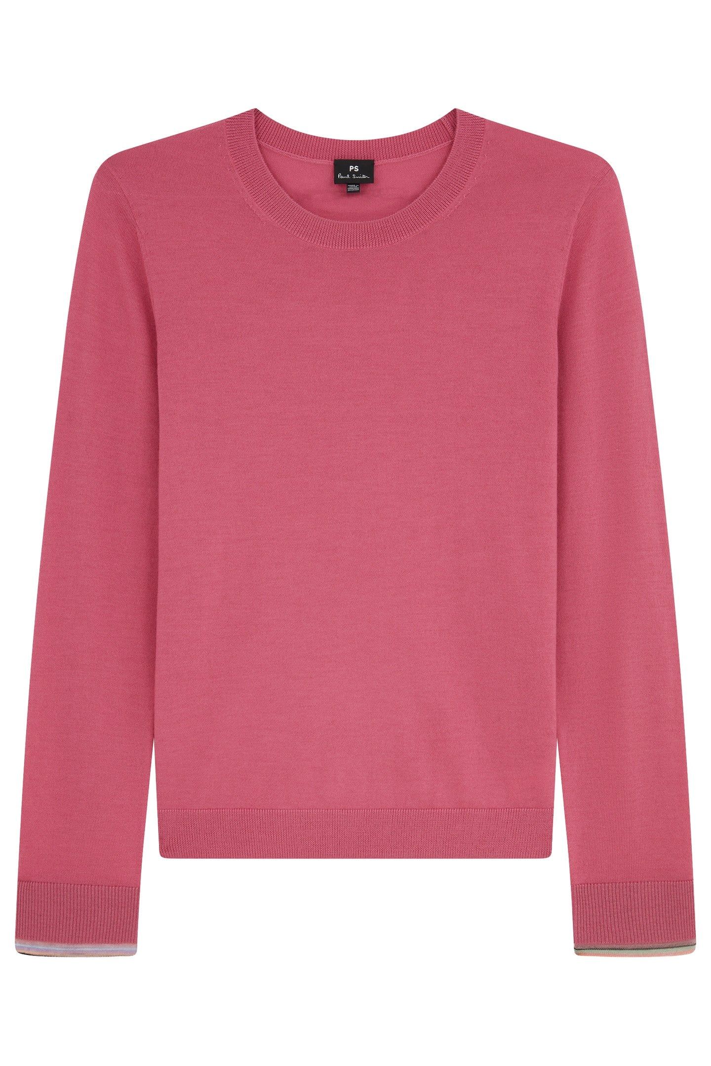 WOMENS KNITTED SWEATER CREW NECK AUBERGINE 5