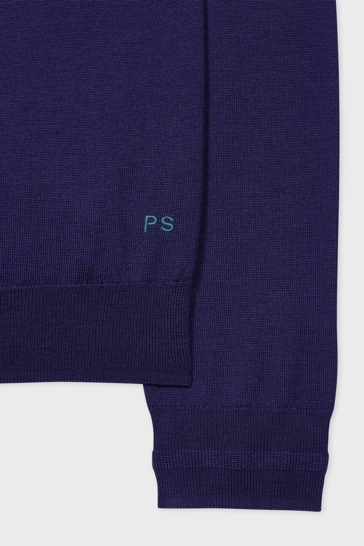 MENS SWEATER LS POLO NAVY 6