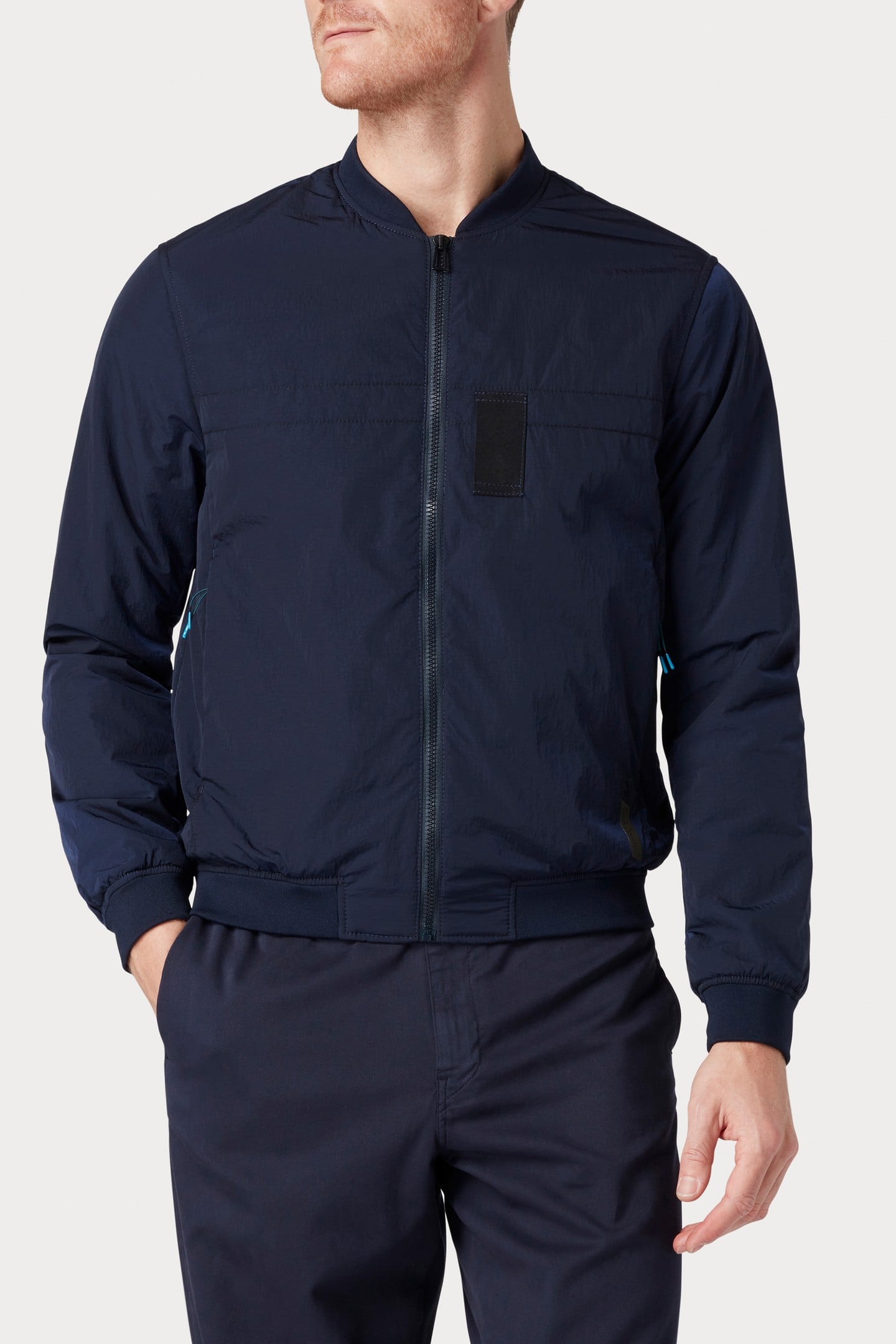 MENS BOMBER JACKET VERY DARK NAVY 1