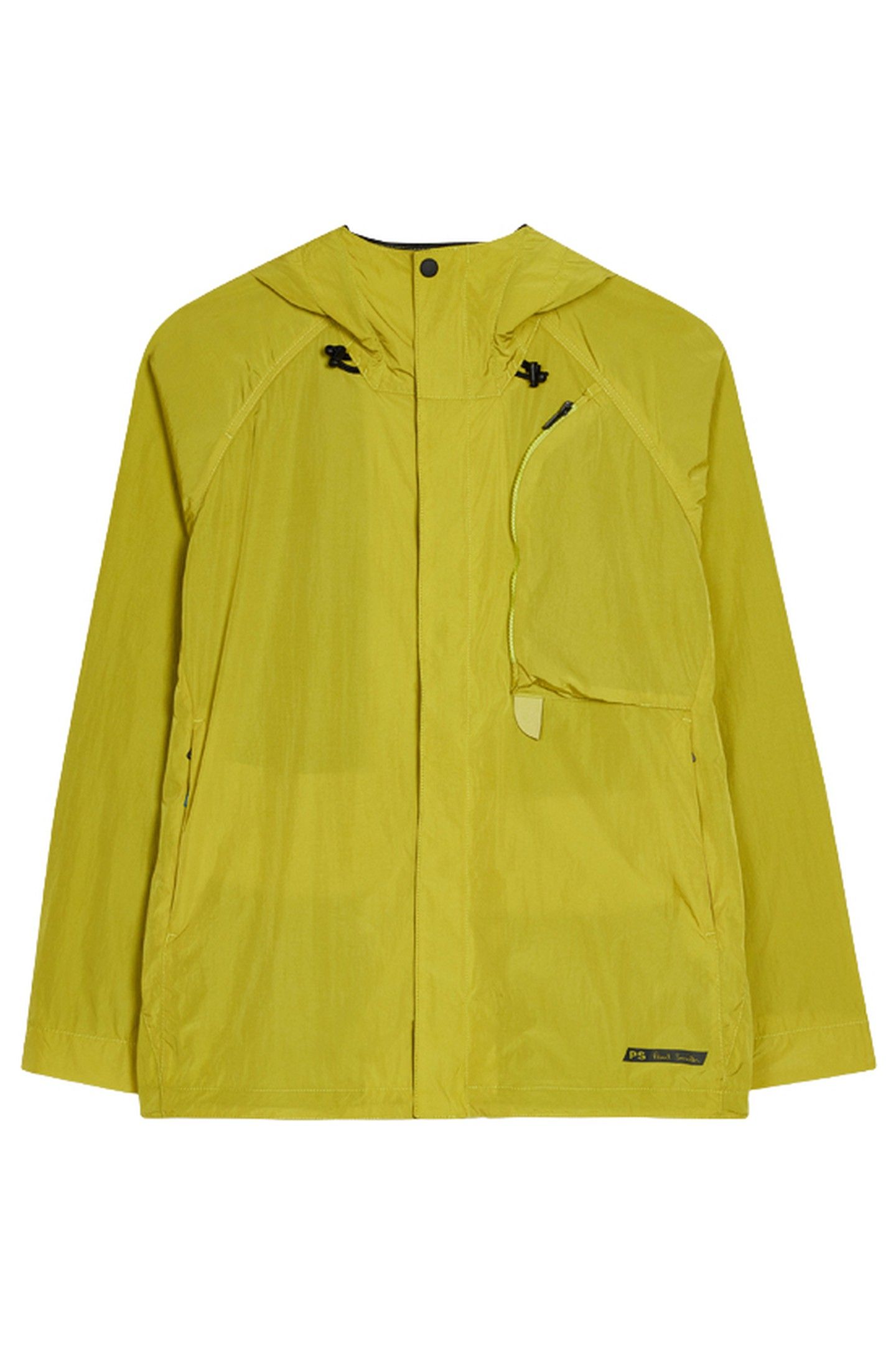 MENS HOODED JACKET ACID YELLOW 4