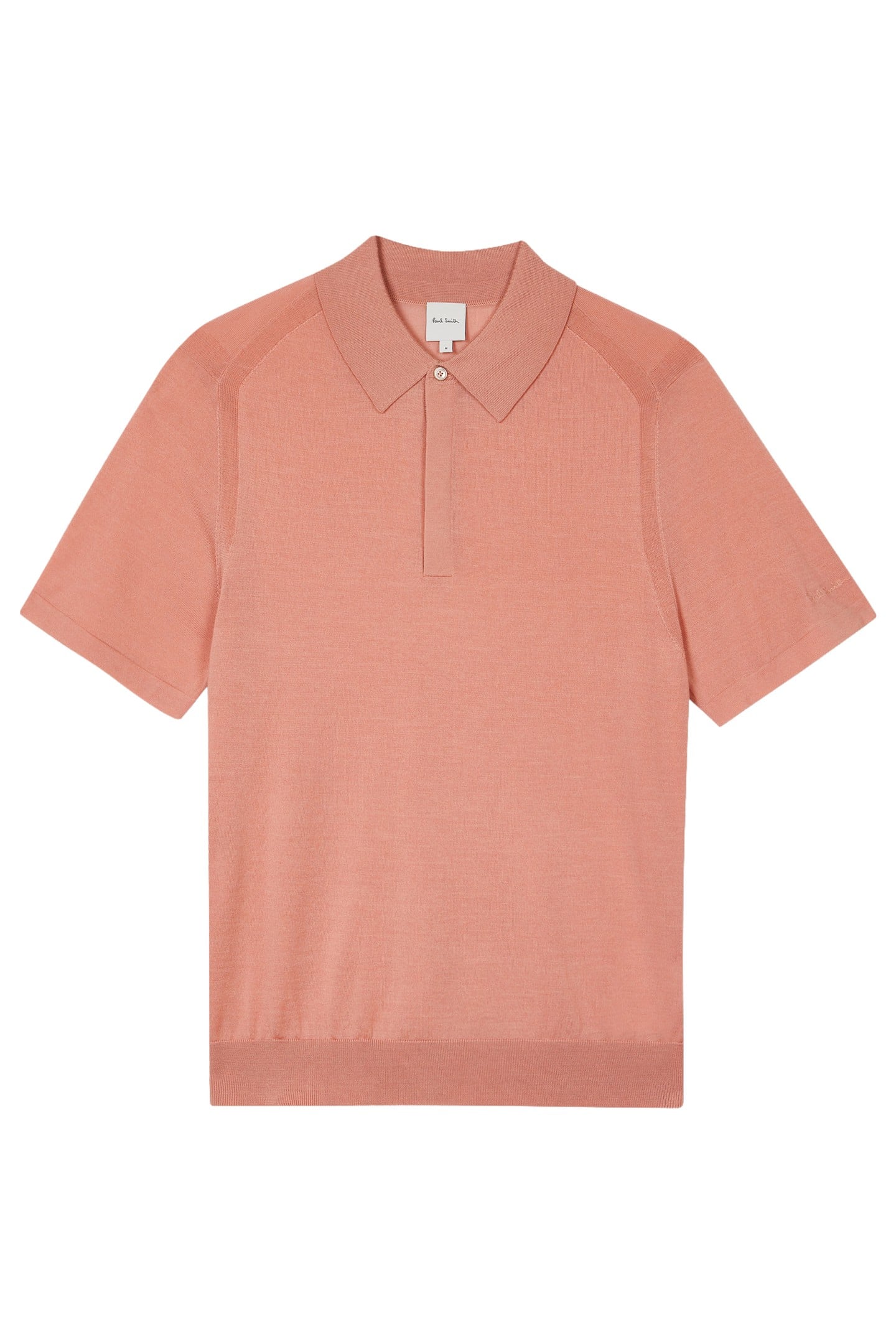 MENS SWEATER SS POLO POWDER PINK 6