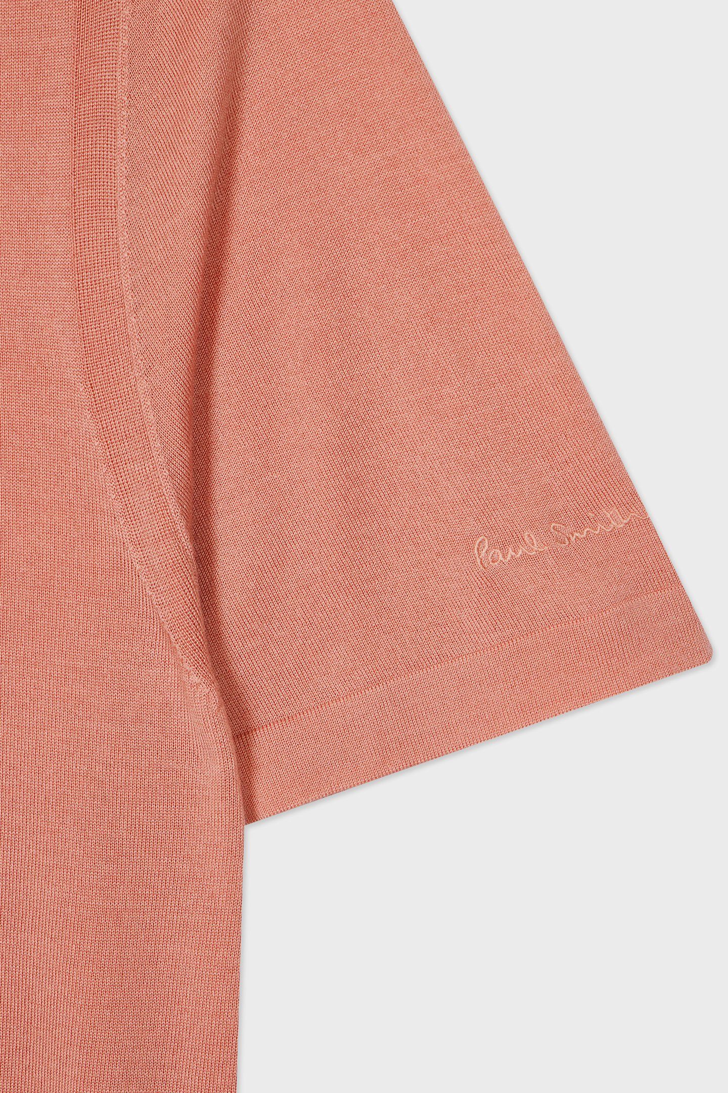 MENS SWEATER SS POLO POWDER PINK 9