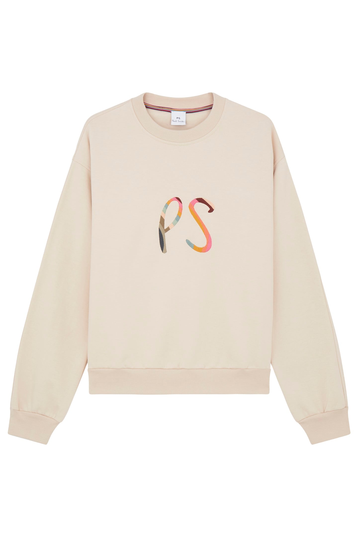 WOMENS SWIRL LOGO SWEATSHIRT TAN 4