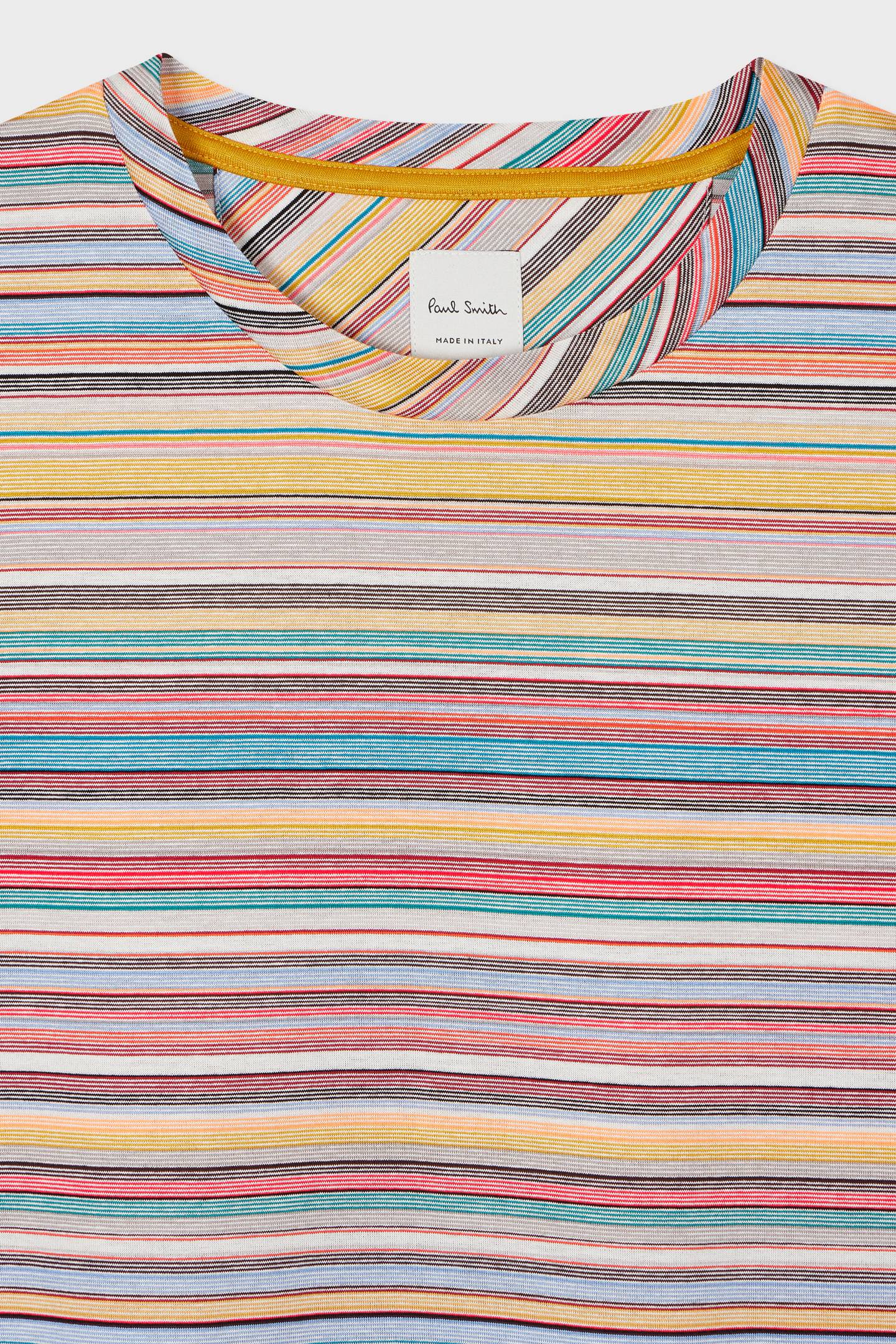 MENS SIGNATURE STRIPE TSHIRT MULTI COLOURED 5