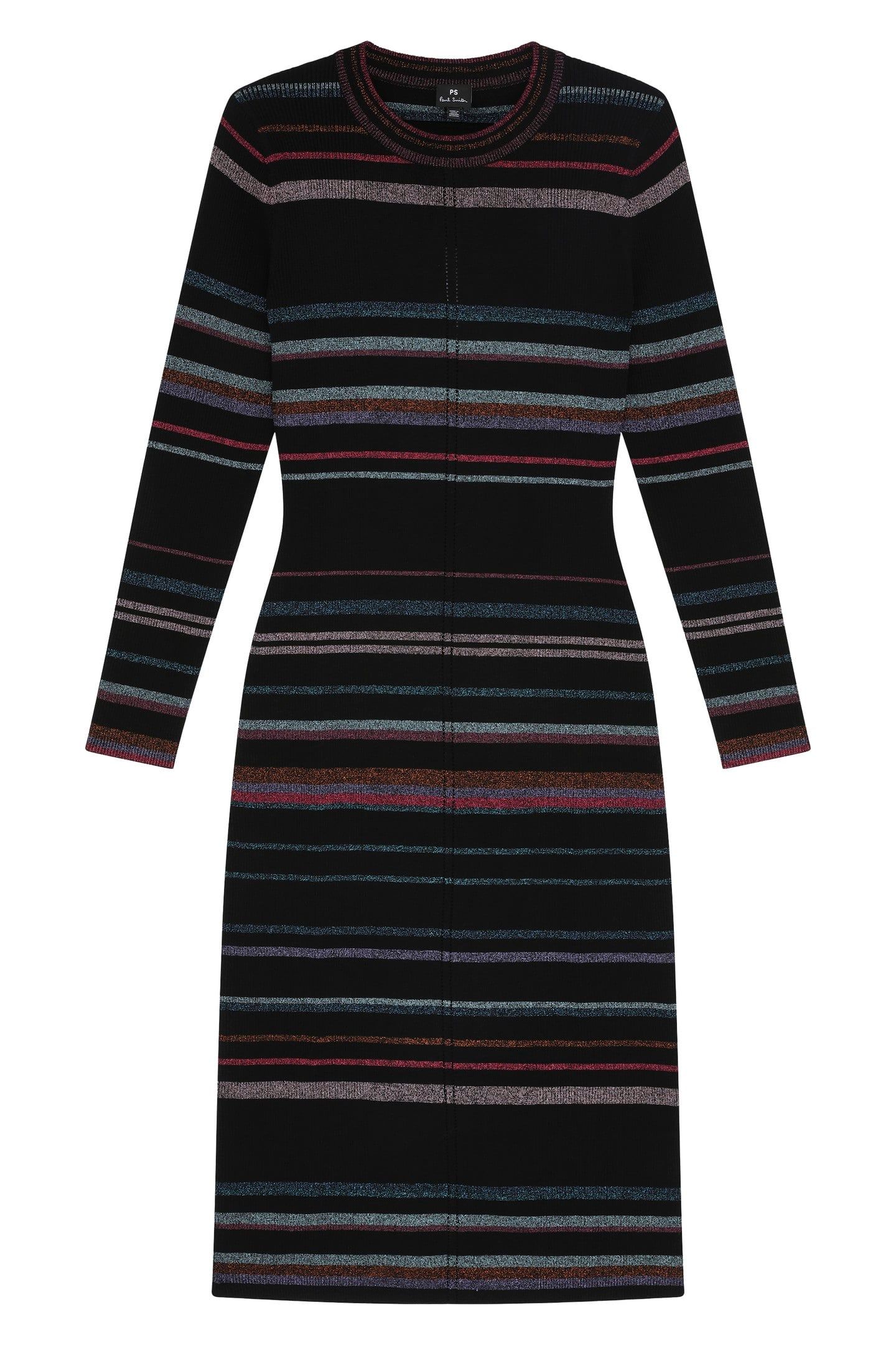 WOMENS KNITTED DRESS BLACK 3