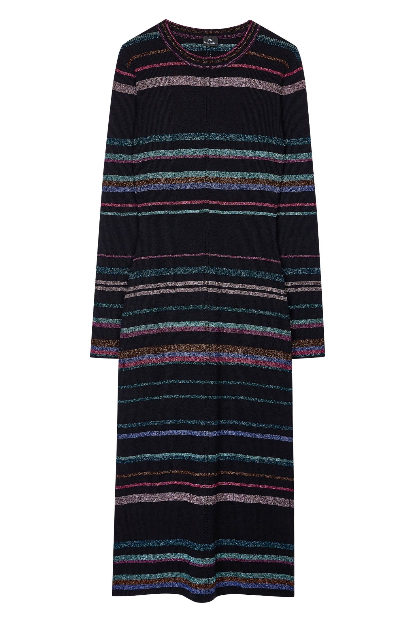 WOMENS KNITTED DRESS BLACK 4