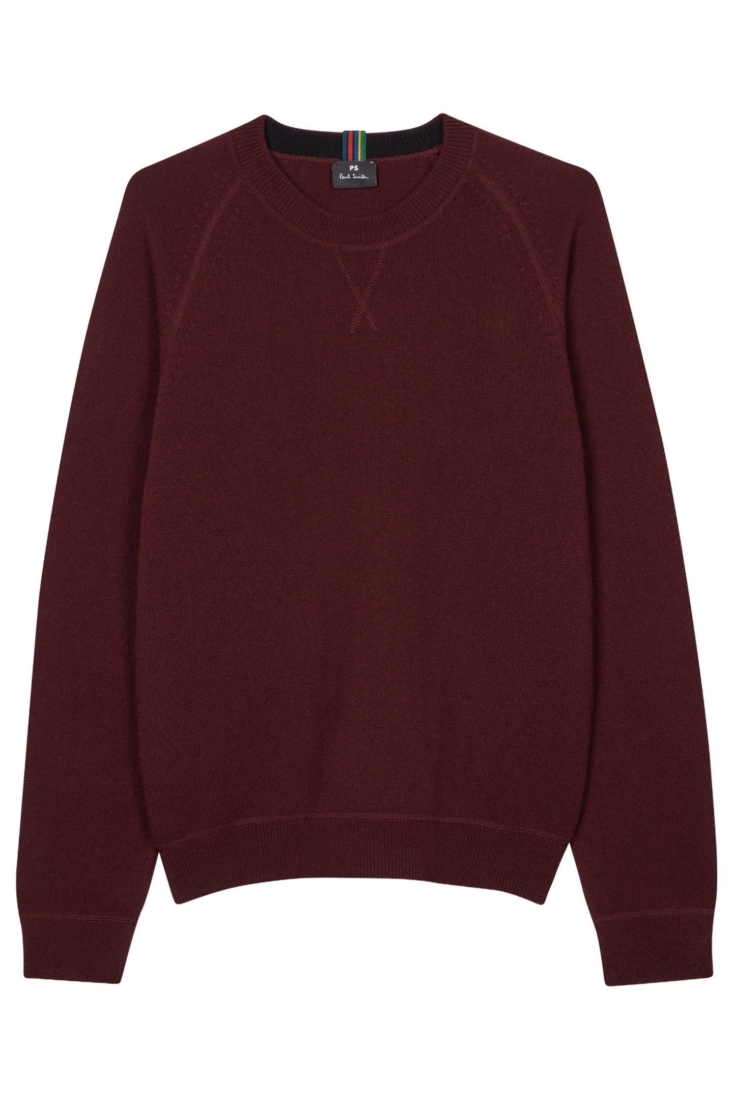 MENS SWEATER CREW NECK BURGUNDY/ BORDE 7