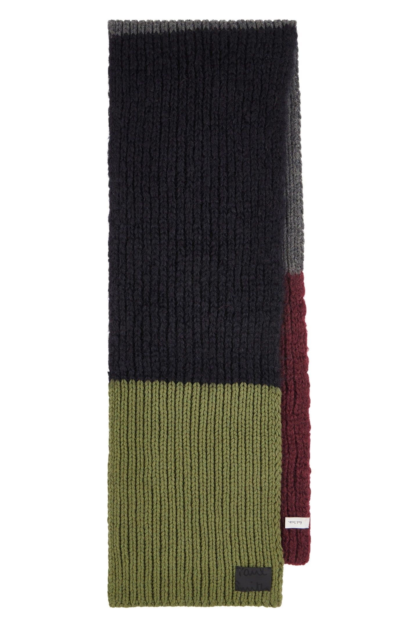 MEN SCARF MOHAIR BLACK 1