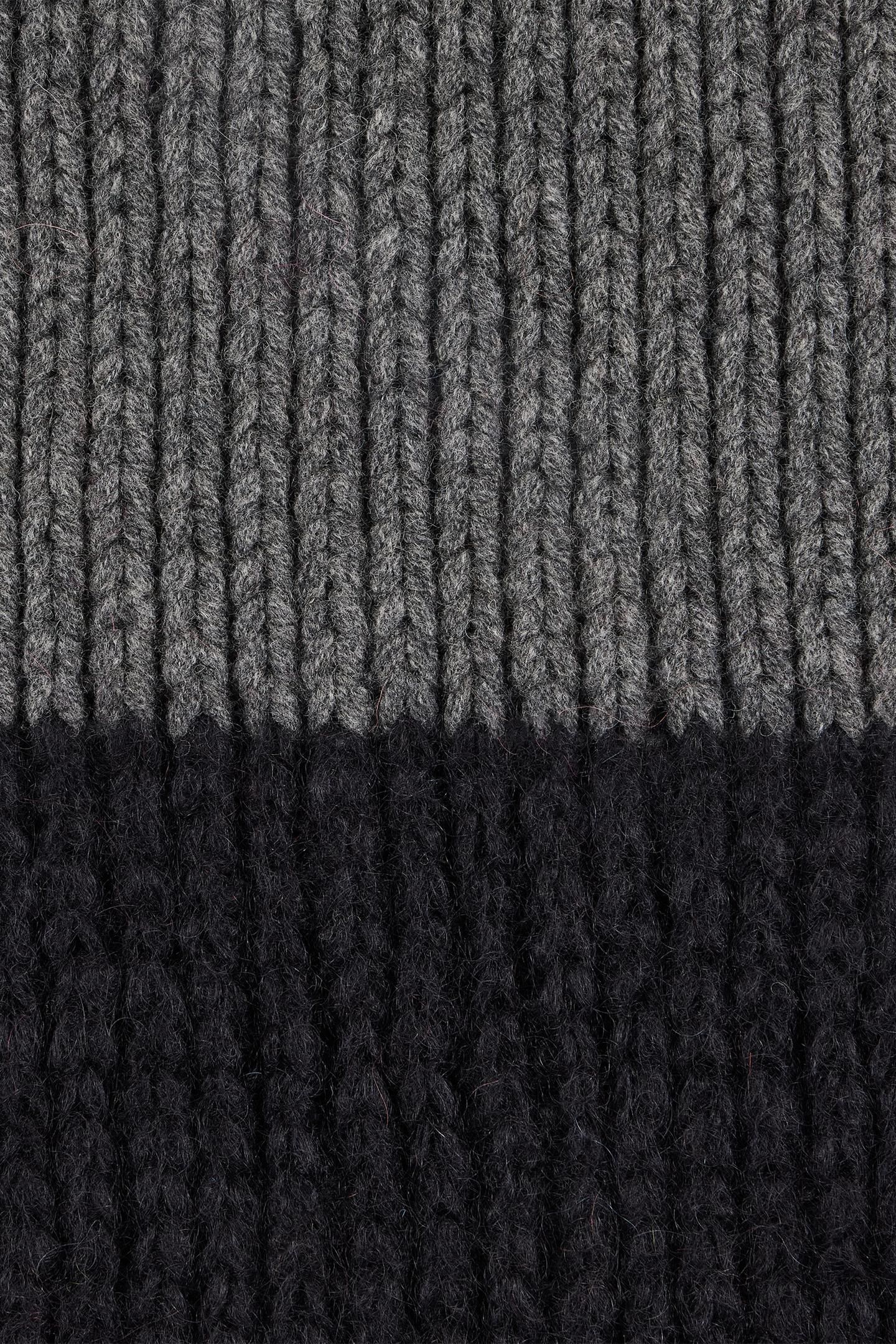 MEN SCARF MOHAIR BLACK 5