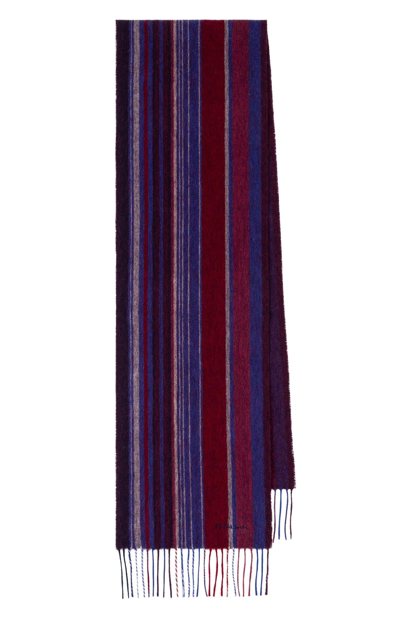 MEN SCARF PS TRENT STRP BURGUNDY/ BORDE 1