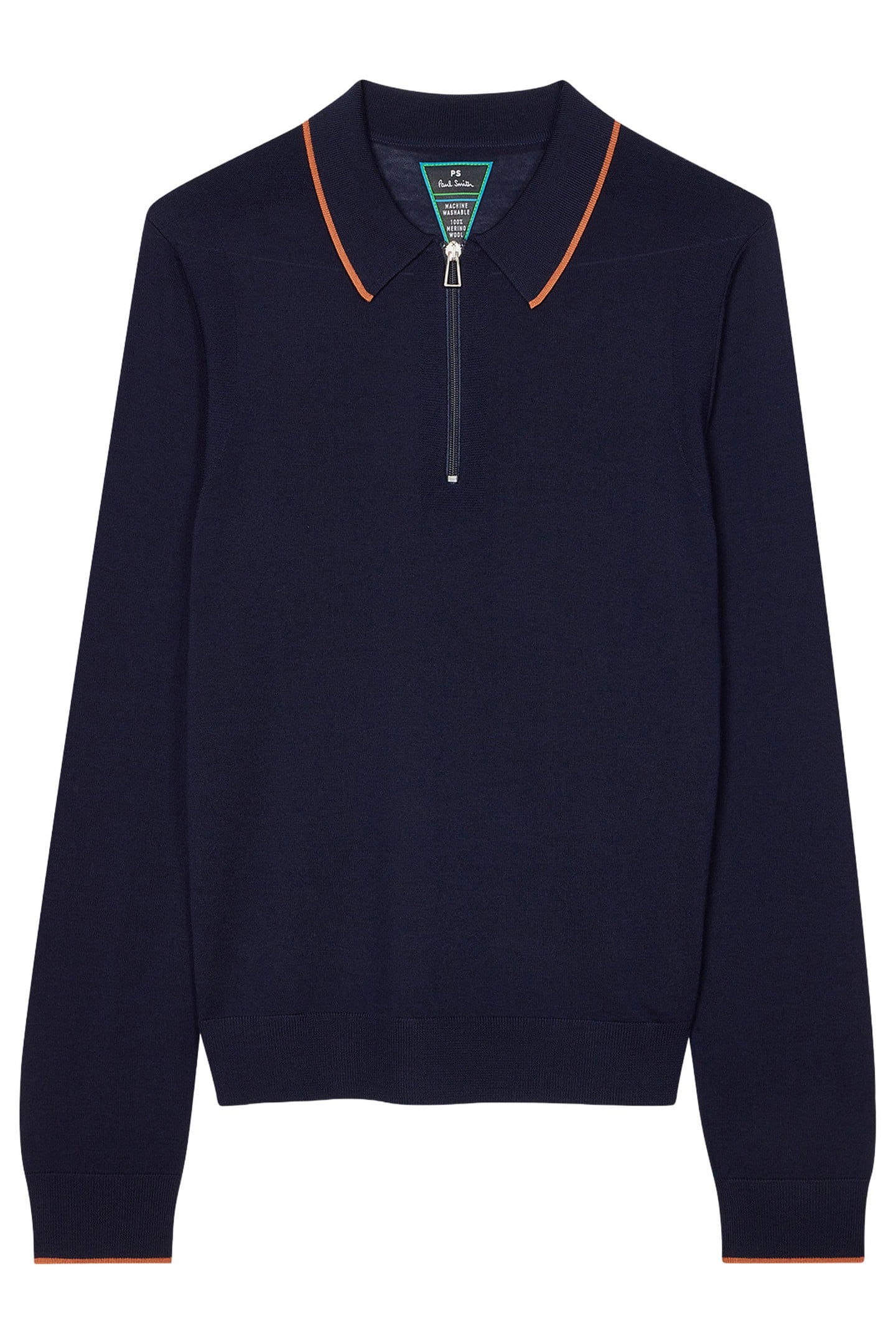 MENS SWEATER LS POLO SHIRT VERY DARK NAVY 3