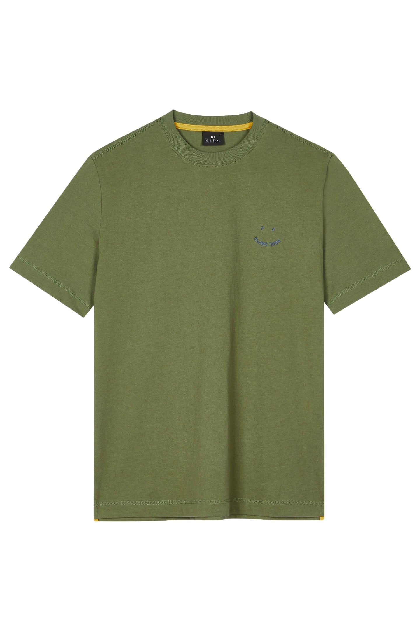 MENS REG FIT SS TSHIRT PS HAPPY LT GREYISH GREEN 1
