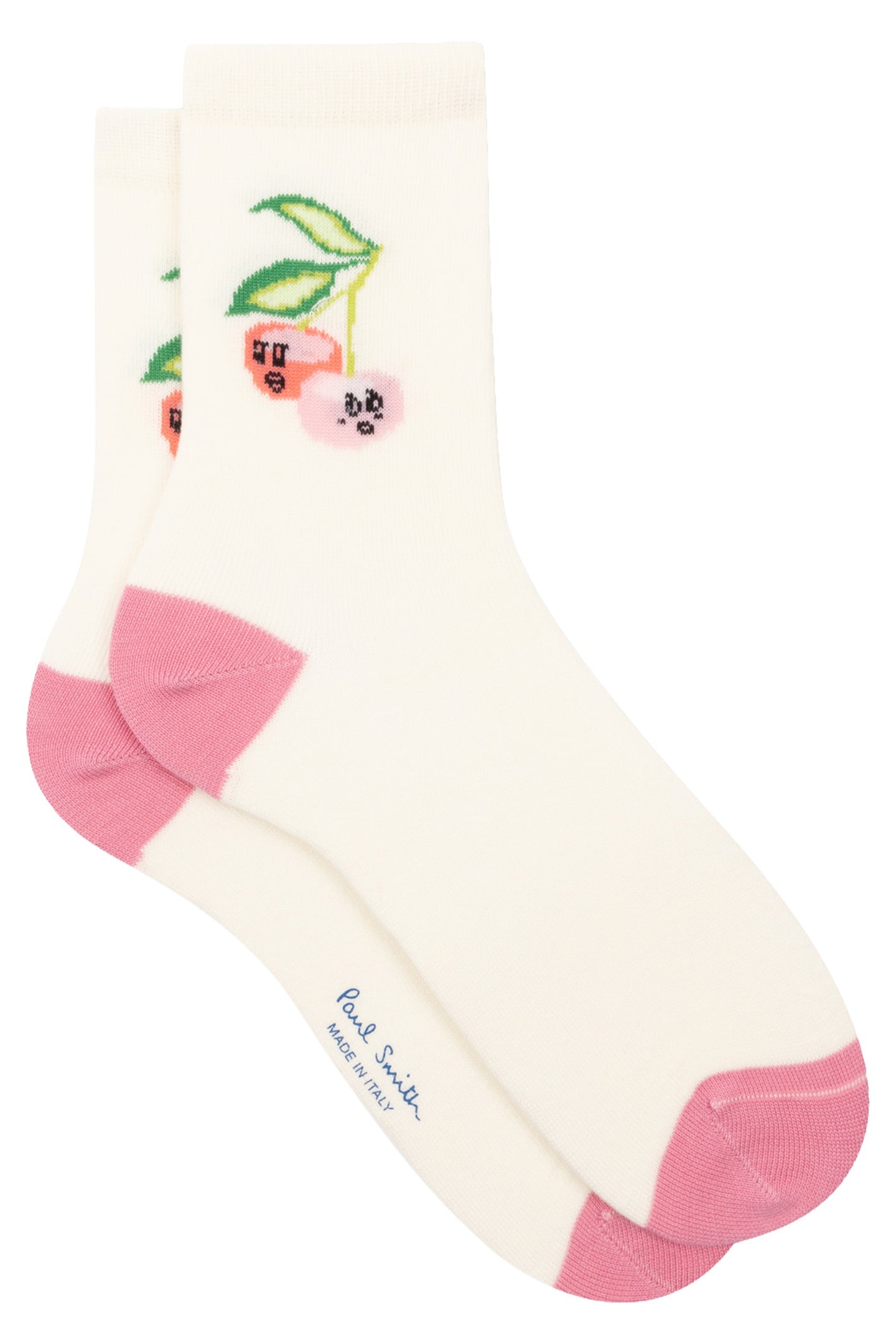 WOMEN SOCK HEATH CHERRY AW24 OFF WHITE 1