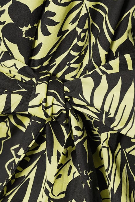 MIKE 1 TOP POPELINE STAMPA FIO BLACK/LIME 5