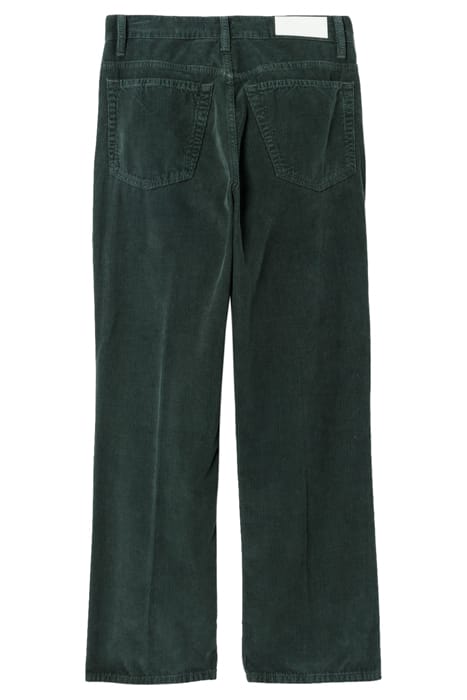 70S LOOSE FLARE WASHED DARK MOSS 2
