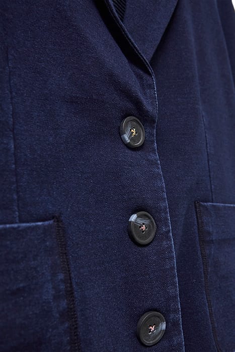 OLIVIA COTTON JERSEY BLAZER DARK DENIM 5