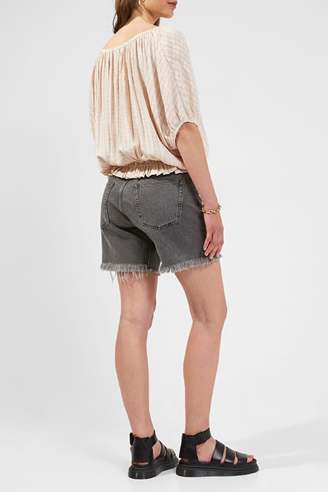 ARTEMAS BRODERIE SCOOP NECK TOP SAND DOLLAR 2