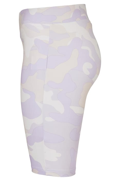 LADIES HIGH WAIST CAMO TECH CYCLE SHORTS LILACCAMO 8