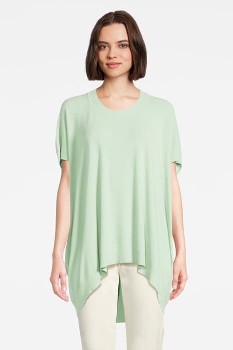SLEEVELESS OVERSIZED SWEATER SOFT SAGE 2