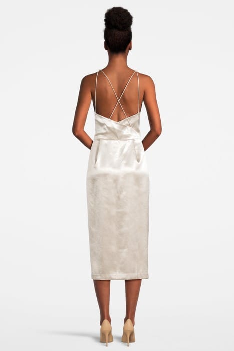 PAOLA GOLD MIDI DRESS 2