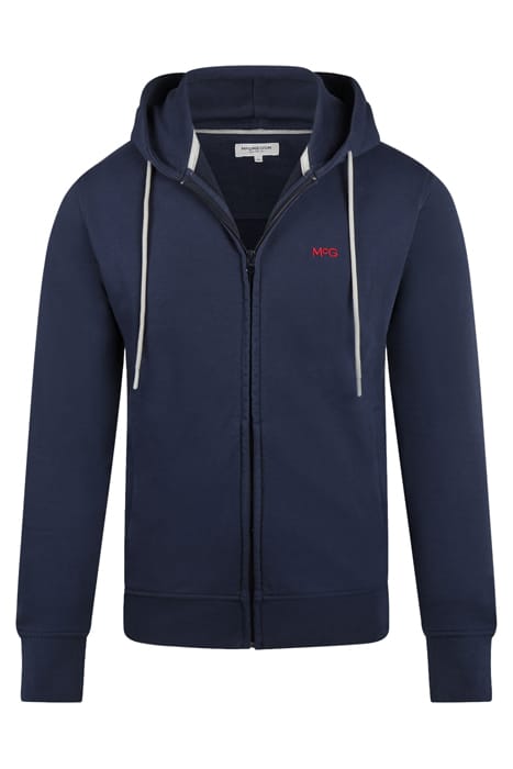 ESSENTIAL HOODED ZIP THRU NAVY 1