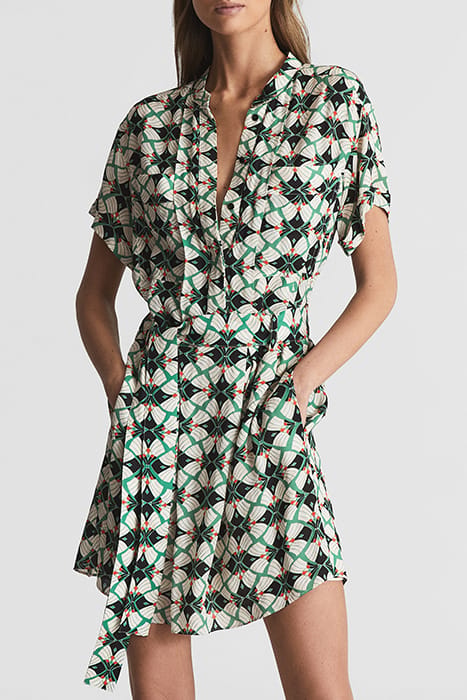 NIKKI-GEO SHIRT DRESS — BODYCON 1