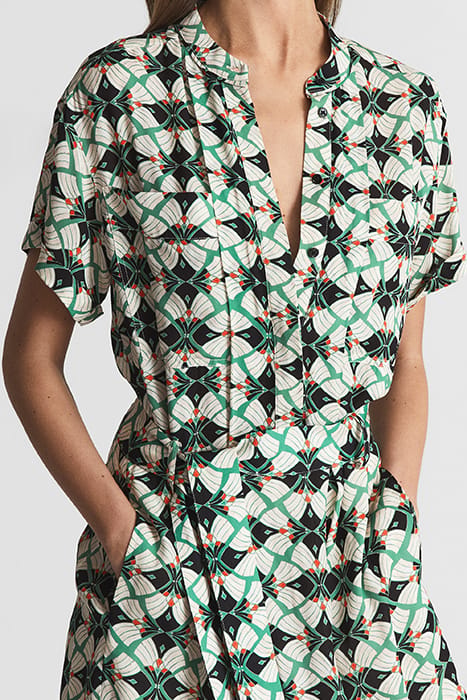 NIKKI-GEO SHIRT DRESS — BODYCON 4