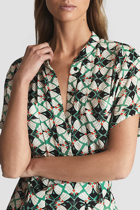 NIKKI-GEO SHIRT DRESS — BODYCON 5