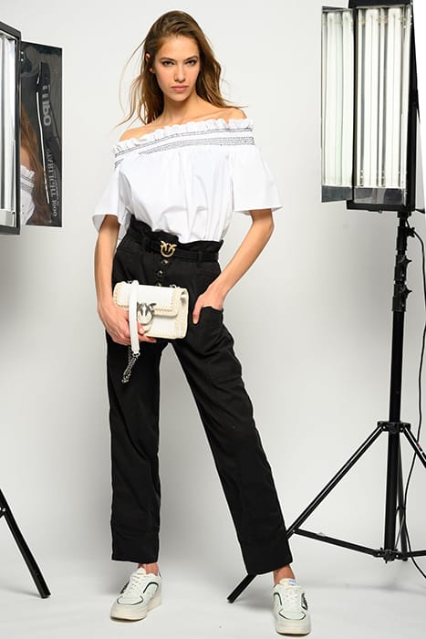 BOTANICA PANTALONE FLUIDO DIAG BLACK 6