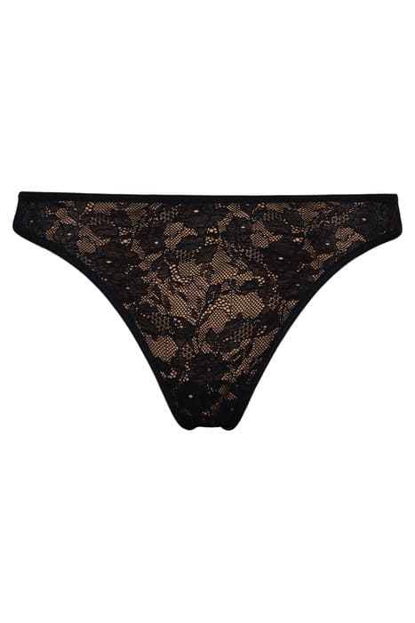 SPACE ODYSSEY BLACK LACE AND SAND THONG 3