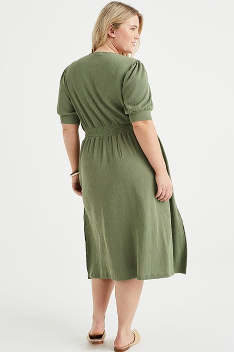 DRESS MIDI MOSS GREEN 3