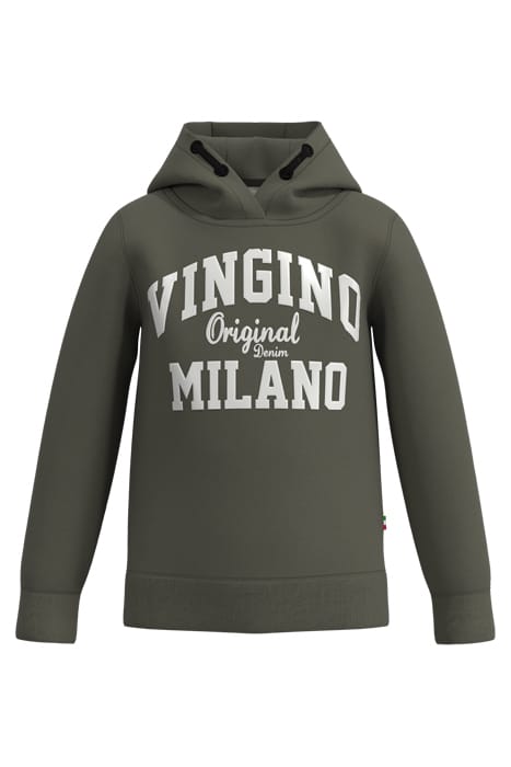 HOODY-CLASSIC-LOGO ARMY GREEN 1