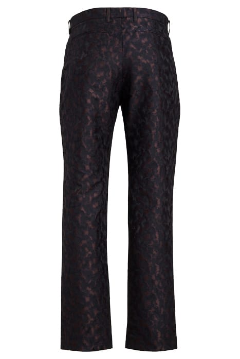 SLIM FIT PANTS WITH WELT HIP POCKET AND EXTENDED W MERLOT 2