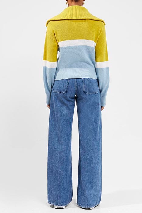 KONNIE HALF ZIP JUMPER WRMOLIV-FRGET-SUMWHT 3