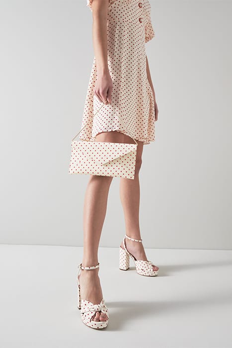 KENDALL CLUTCH BAG IVORY/RED 3