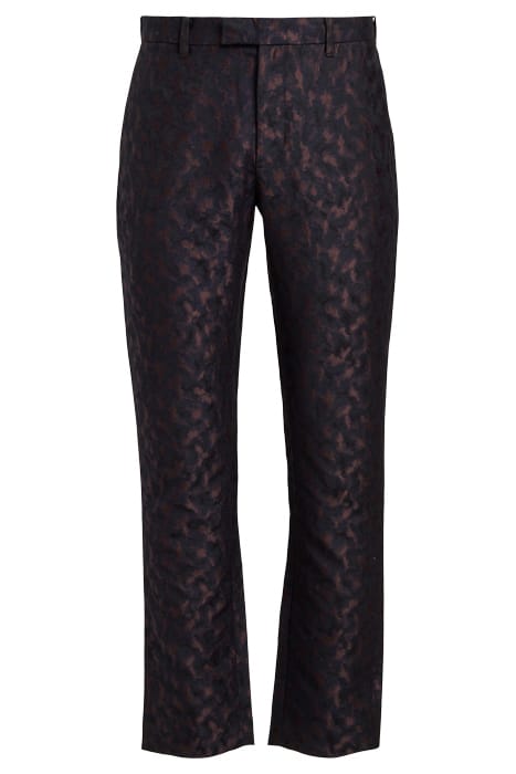 SLIM FIT PANTS WITH WELT HIP POCKET AND EXTENDED W MERLOT 1