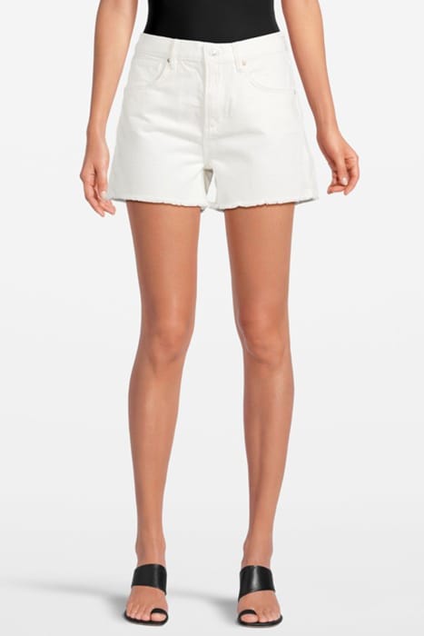 YAZI DENIM SHORTS WHITE 1