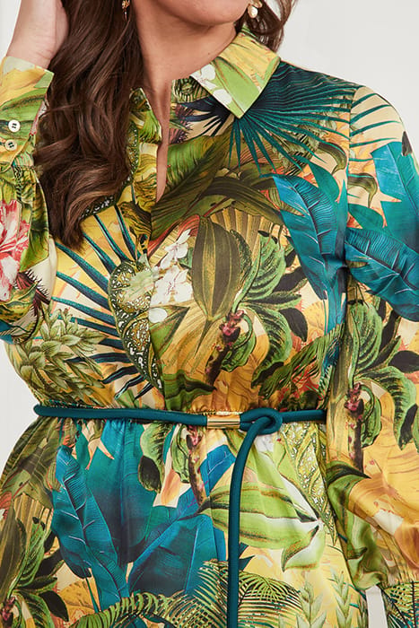 MARCIANO BY GUESS PETRA DRESS SOLID SANCTUARY PRINT 4
