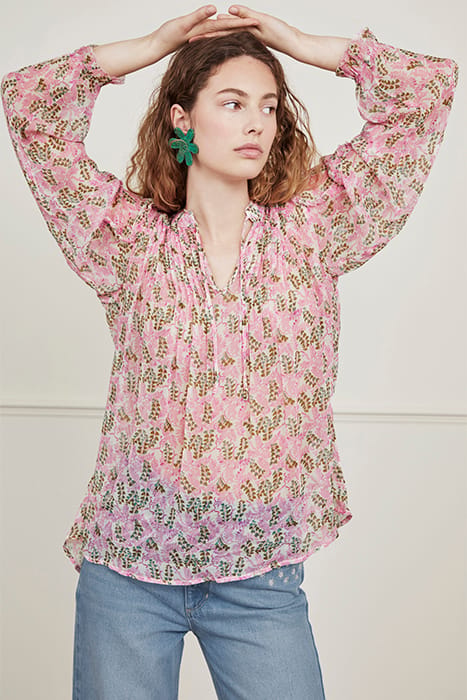 HANNI TOP WARM WHITE/PURPLE PR 1