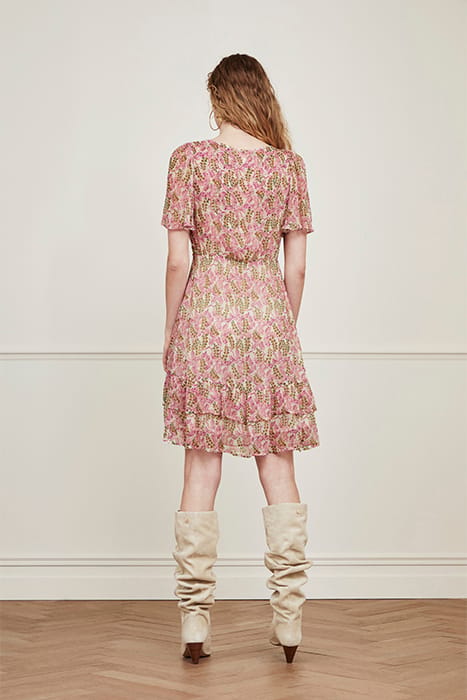 MANOU DRESS WARM WHITE/PURPLE PR 2