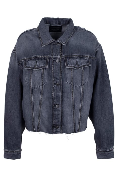 PIPER DIAMANTE JACKE WASHED BLACK 1